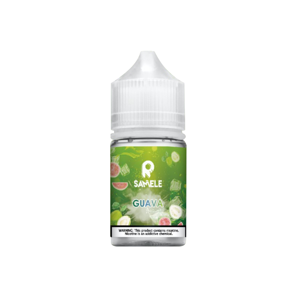 Samele 冰釀系列-芭樂-30ML 濃郁的紅心芭樂獨特香氣充滿口中,清爽甜美且不膩口,完美還原熟透果實的軟糯感。
