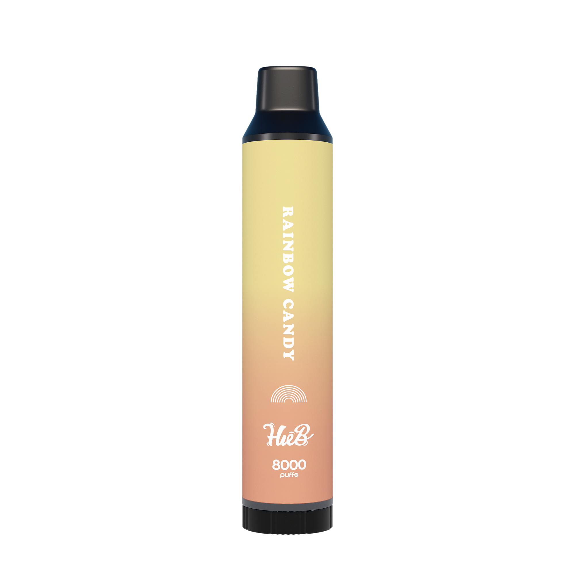HueB 拋棄式-彩虹糖，酸甜交織的繽紛水果糖風味，層次豐富充滿童趣，每一口都是驚喜。