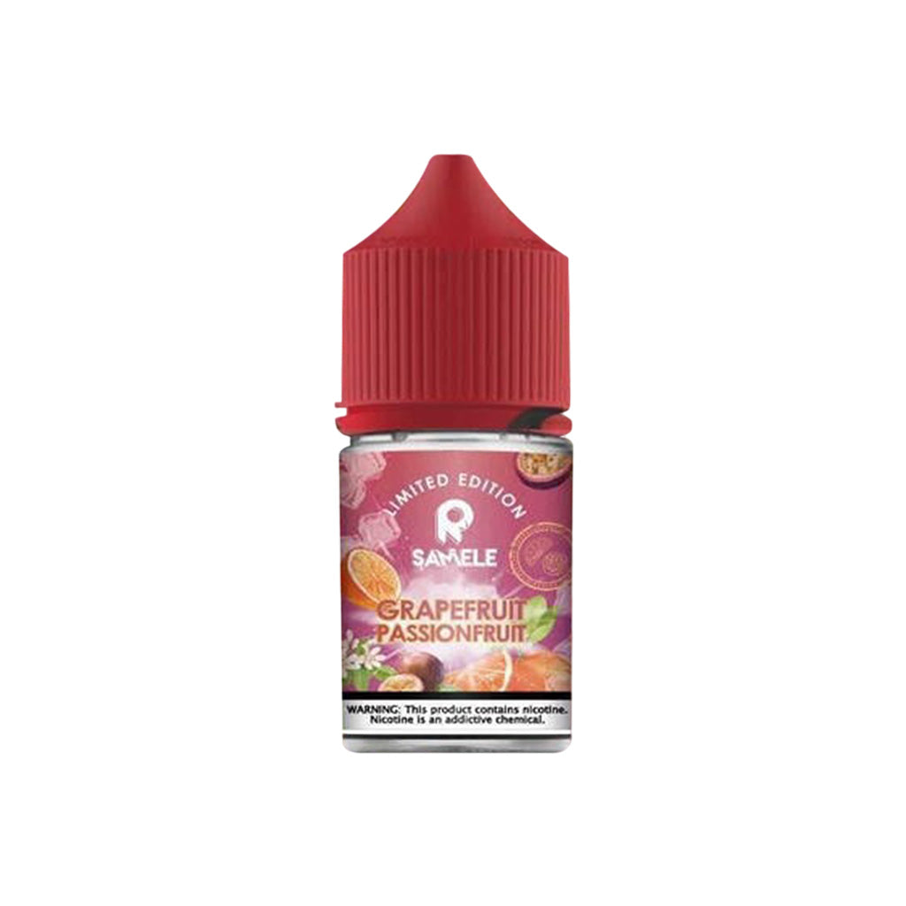 Samele 冰釀系列-葡萄柚-30ML 鮮紅葡萄柚的酸甜果肉香氣，與冰釀涼感完美融合，沁涼酸爽的層次體驗。